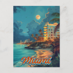 Carte Postale Miami Vintage