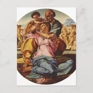 Carte Postale Michel-Ange Buonarroti Hl. Familie, Tondo 1504-15