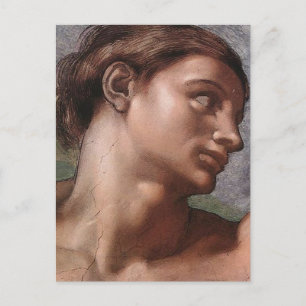 Carte Postale Michelangelo Création Adam Dieu Art