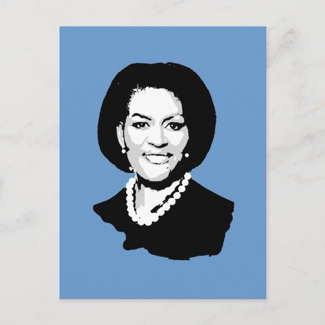 Carte Postale Michelle Obama Gear (Devant)