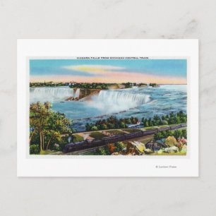 Carte Postale Michigan Central Train Vue des chutes Niagara