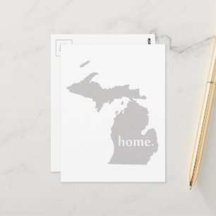 Carte Postale Michigan Home State Grey Michigander Yooper
