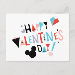 Carte Postale Mickey coupe papier   HEUREUSE SAINTE-VALENTIN