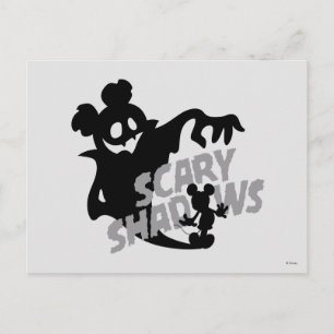 Carte Postale Mickey d'Halloween - Ombres d'horreur