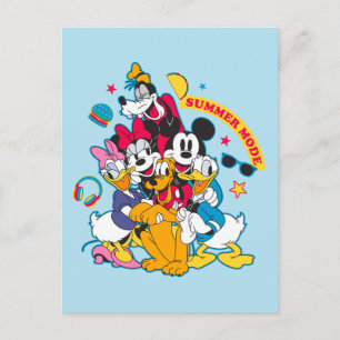 Carte Postale Mickey & Friends Amusement mode été