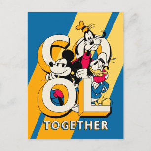 Carte Postale Mickey & Friends Cool Ensemble