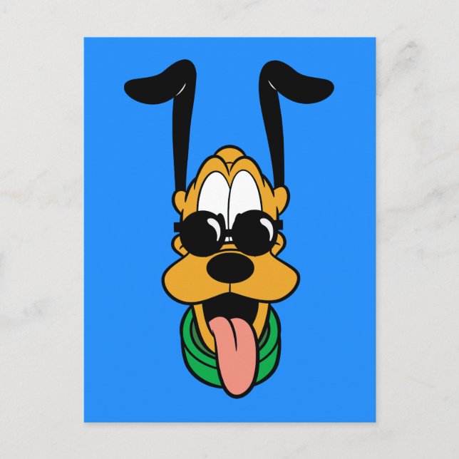 Carte Postale Mickey & Friends | Lunettes de soleil Pluto (Devant)