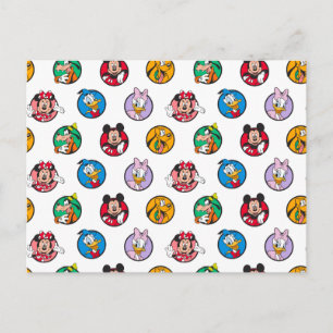 Carte Postale Mickey & Friends Motif Cercles Classiques