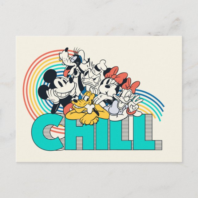 Carte Postale Mickey & Friends | Refroidissement (Devant)