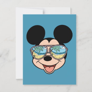 Carte Postale Mickey   Mickey Lunettes de soleil tropicales