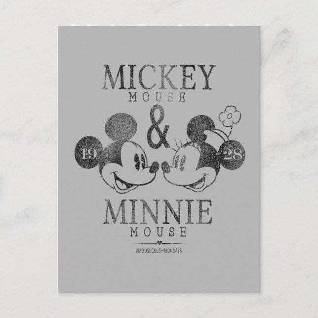 Carte Postale Mickey & Minnie | Est. 1928 (Devant)