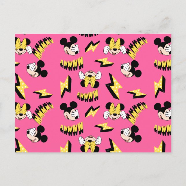 Carte Postale Mickey & Minnie | Super Hero Power Motif (Devant)
