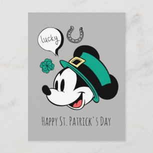 Carte Postale Mickey Mouse   Chanceux toi