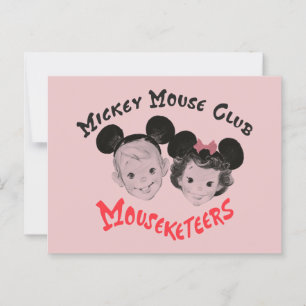 Carte Postale Mickey Mouse Club Mouseketeers