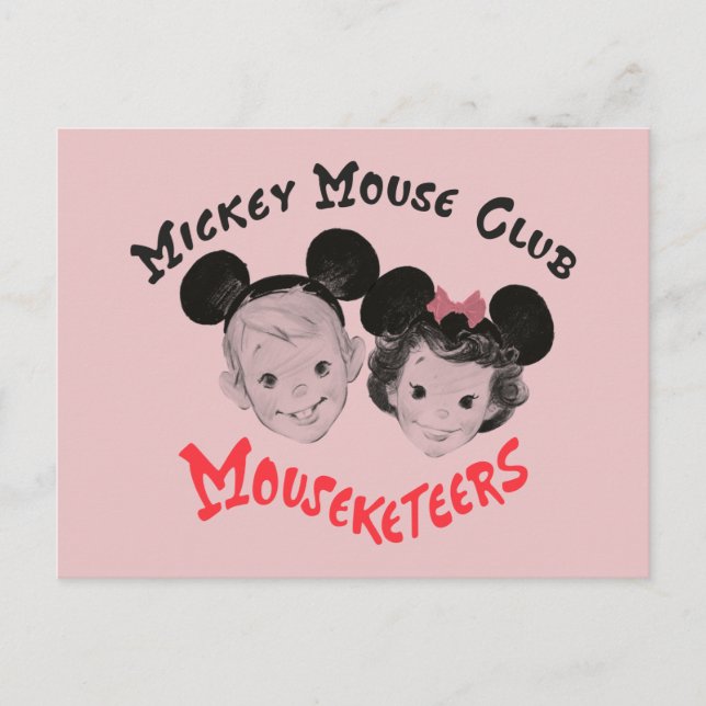 Carte Postale Mickey Mouse Club Mouseketeers (Devant)
