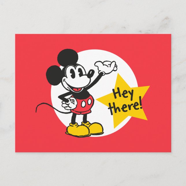 Carte Postale Mickey Mouse - Hey Là ! (Devant)