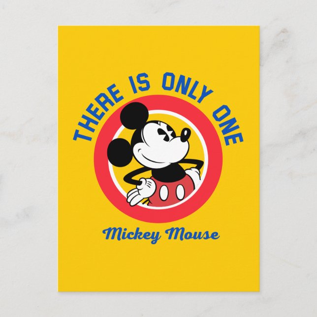 Carte Postale Mickey Mouse | Il n'y en a qu'un (Devant)