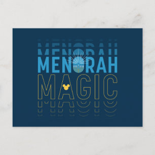 Carte Postale Mickey Mouse Magie de la Menorah