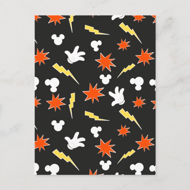 Carte Postale Mickey Mouse | Motif d'icône Super Hero (Devant)