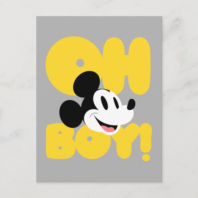 Carte Postale Mickey Mouse | Oh mon garçon ! (Devant)