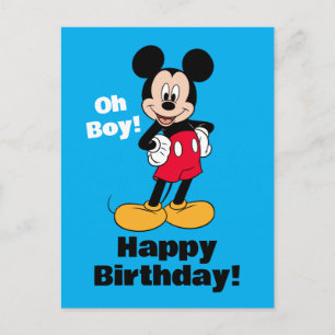 Carte Postale Mickey Mouse Pose Souriante