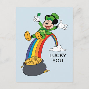 Carte Postale Mickey Mouse   St. Patrick's Day - Pot of Gold