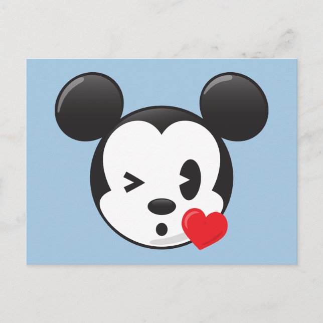 Carte Postale Mickey tendance | Flirty Emoji (Devant)