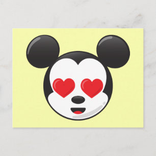 Carte Postale Mickey tendance   In Love Emoji
