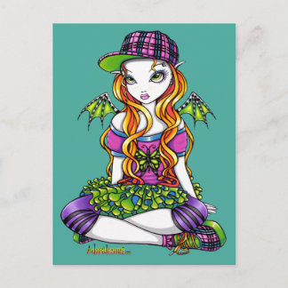 Carte postale "Micky" Punky Rainbow Fairy Art