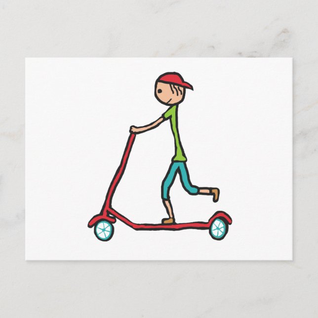 Carte Postale Micro Scooter (Devant)