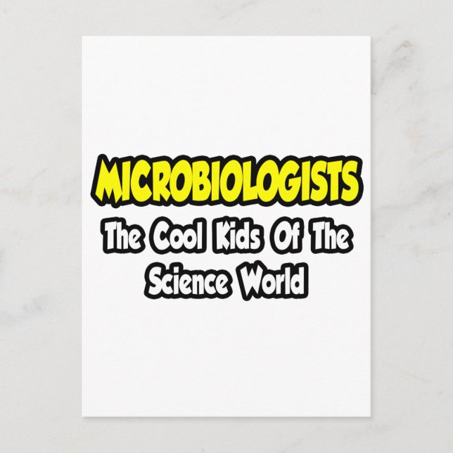 Carte Postale Microbiologistes...Cool du monde des enfants de la (Devant)