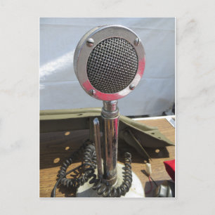 Carte Postale Microphone classique