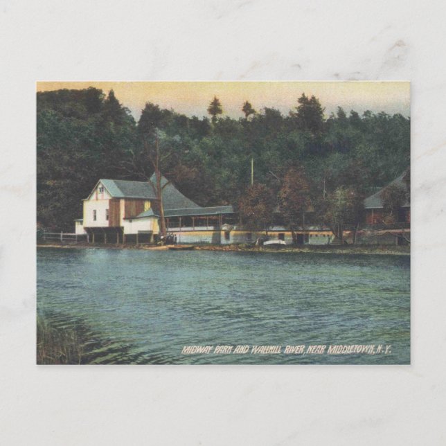 Carte Postale Middletown NY, Midway Park, Vintage (Devant)