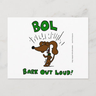 Carte postale Midge "BOL Bark Out Loud"
