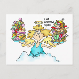 Carte Postale Midge's Diet Postcard #8 Balanced Meals