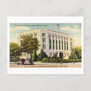 Carte Postale Midland County Court House à Midland, Texas,