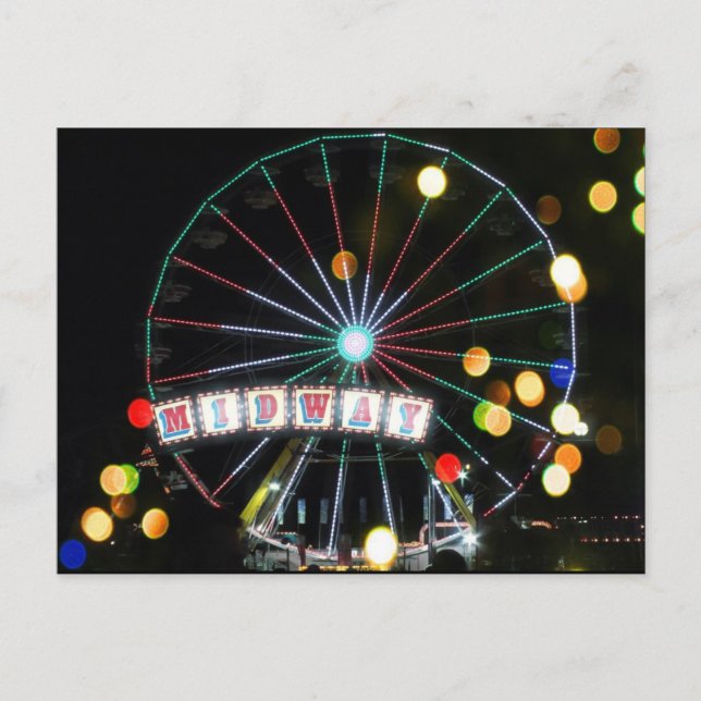 Carte postale Midway Ferris Wheel at Night (The Bi (Devant)