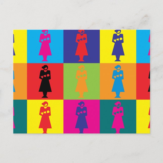 Carte Postale Midwifery Pop Art (Devant)