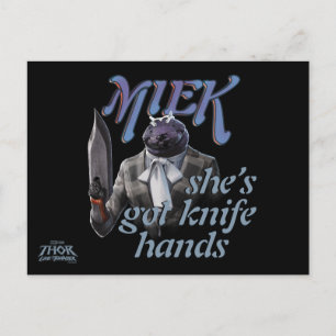 Carte Postale Miek - Elle a des mains couteaux