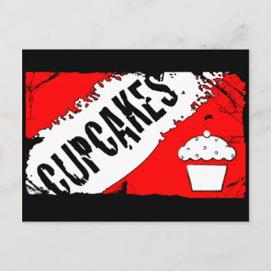 Carte Postale miettes cupcakes