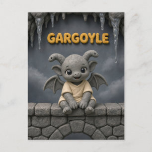 Carte Postale Mignon bébé gargouille, mythique