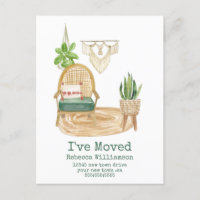 Mignon Je Me Suis Installé Boho Aquarelle Décorati