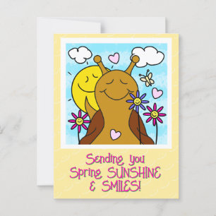 Carte Postale Mignonette Envoi Sourires Printemps  