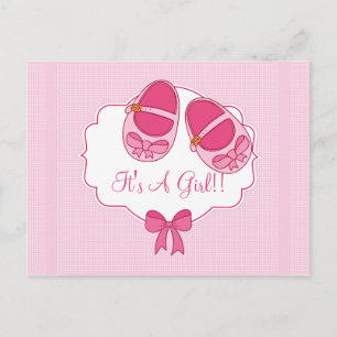 Carte postale mignonne d'invitation de baby shower