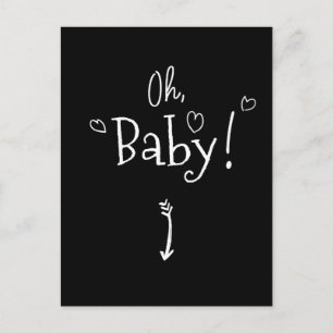 Carte Postale Mignonne Oh Baby Enceinte et Grossesse