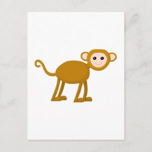 Carte Postale Mignonne singe.