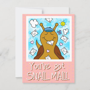 Carte postale mignonne Snail You've got Mail