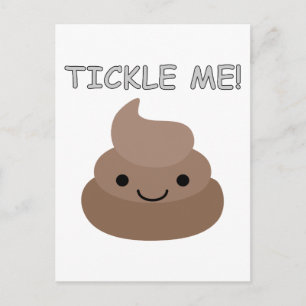 Carte Postale Mignonne Tickme Poop Emoji