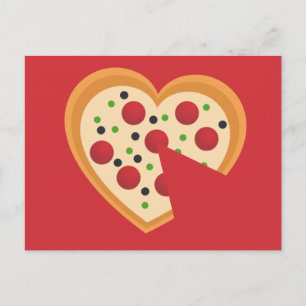 Carte Postale Mignonne Tu Dois Pizza Me Pun Coeur