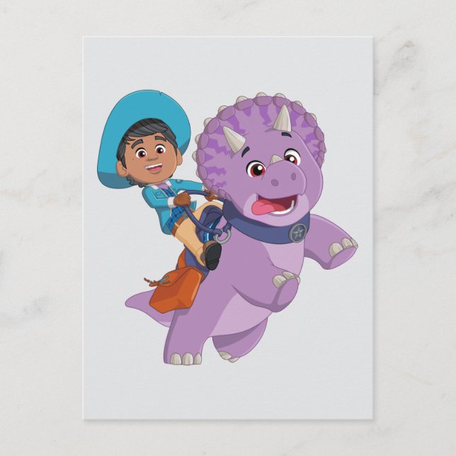 Carte Postale Miguel et Tango | Dino Ranch (Devant)